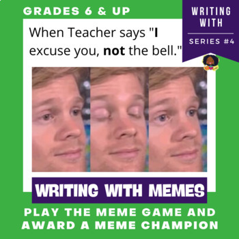 Preview of Back to School Meme Writing Prompts - Fun Creative Writing with Memes
