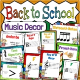 Back To School Music Classroom Decor | BUNDLE | Music Clas
