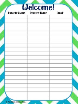 10 Printable Parent Sign In Sheet Printable Forms And Templates Riset