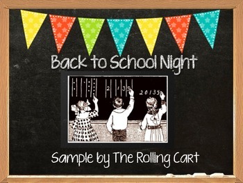 Preview of Back To School Night Presentation Sample