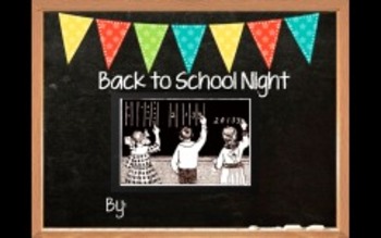 Preview of Prezi Back To School Night Editable Template