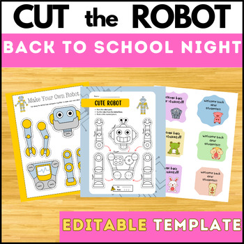 Preview of Back To School Night Stations For Meet the Teacher | EDITABLE Template