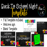 Back To School Night Template