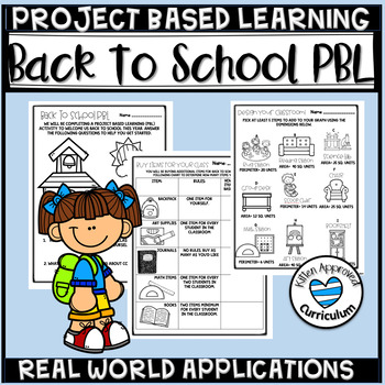 Preview of Back To School PBL Project Based Learning Math Activity