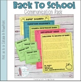 Back To School Parent Communication Pack