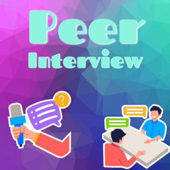 Preview of Back To School Peer Interview a Classmate Worksheet Lesson Plan Activity