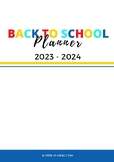 Back To School Planner 2023-2024