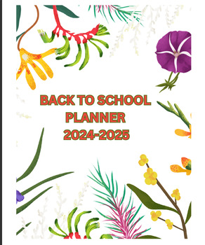 Preview of Back To School Planner 2024-2025