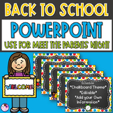 Back to School PowerPoint Editable Slides Chalkboard Theme