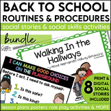 Social Stories Back To School Routines Procedures Activiti