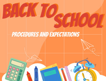 Preview of Back To School Procedures and Expectations google slides & Powerpoint and Canva