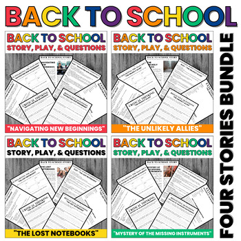 Preview of Back To School | Quests and Adventures | Stories | Plays | BUNDLE