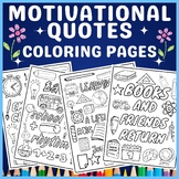 Back To School Quote Coloring Pages | Motivational Quotes 