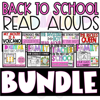 Preview of Back To School READ ALOUD Growing BUNDLE | Crafts | Activities