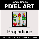 Back To School - Ratios & Proportions - Google Sheets Pixel Art