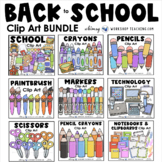 Back To School + School Things Clip Art Bundle | Images Co