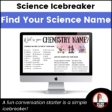 Back To School Science Icebreaker - What is Your Science Name?