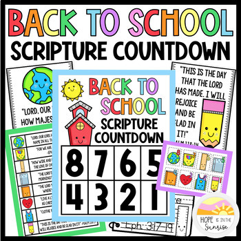 Back To School Scripture Countdown Kit by Hope Is In The Sunrise