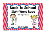 Sight Word Game - Literacy Center with Back To School Theme