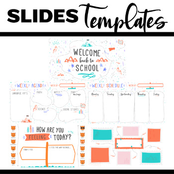Back To School Slide Bundle Powerpoint / Google Slides - Adventure Theme 1