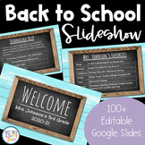 Back To School Slideshow - EDITABLE Google Slides - Parent