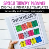 Speech Therapy Planner - Lesson Plan Templates for Themed Therapy