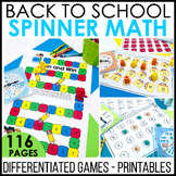 Back To School Spinner Math Fun Galore Printables - Distan