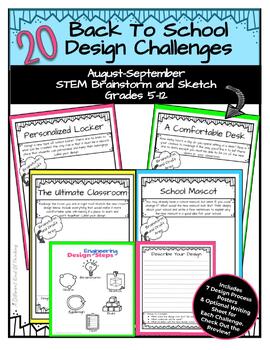 Preview of Back To School Stem Design Challenges