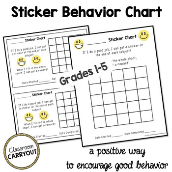 Classroom Behavior Charts For Teachers