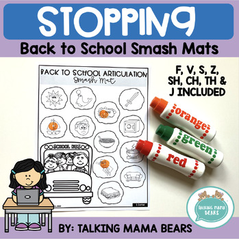 Preview of Back To School Stopping Smash Mats
