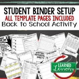 Back To School Binder, Folder, Notebook Set-Up
