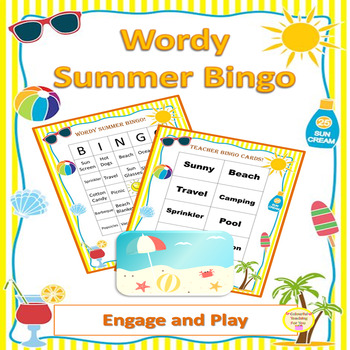 Preview of Back To School Summer Activities No Prep | Summer Bingo Game Cards