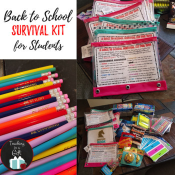 Preview of Back To School Survival Kit: CUSTOMIZABLE & EDITABLE