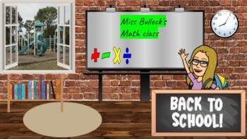 Preview of Back To School - Teacher Classroom (Bitmoji)