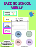 Back To School | Teacher Resources and Student Activity Sheets