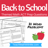 Back To School Theme - Math ACT Prep Worksheet - Practice 