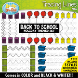 Back To School Tracing Lines Clipart Set {Zip-A-Dee-Doo-Da