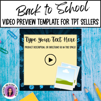 Preview of Back To School Video Mockup Preview Template For TPT Sellers