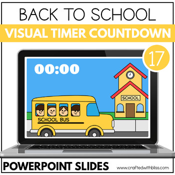 Preview of Back To School Visual Timer Countdown Classroom Management Tool Powerpoint