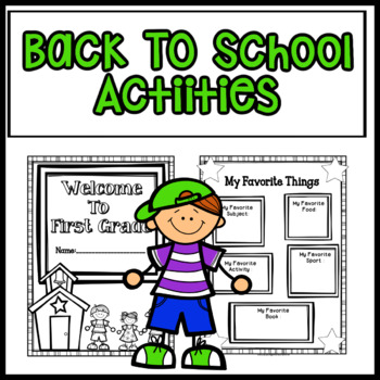 First Grade Back To School Activities by Educating Everyone 4 Life