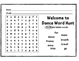 Back To School Dance Word Search - Lower Elementary
