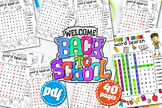 Back To School Word Search Puzzle Book | vocabulary activi