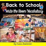 Back To School Write The Room Vocabulary
