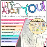 Back To School Writing Activity