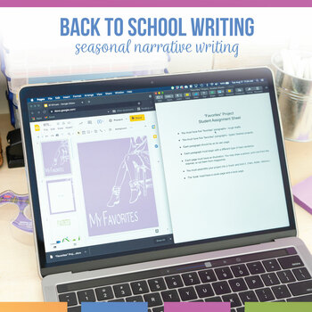 Preview of Back To School Writing Activity - "My Favorites" Narrative Writing