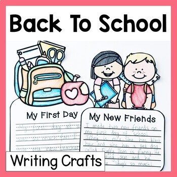 Preview of Back To School Writing Prompts - Back To School Craftivity 2nd Grade