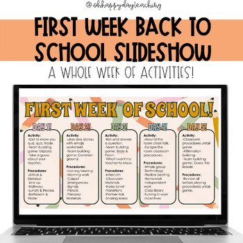 Preview of Back To School a Whole Week Of Lessons! Back to School Lesson Plans.