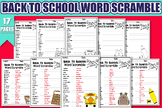 Back To School vocabulary activities, School Supplies Word