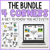 Back from Break Getting to Know You Activity Four Corners