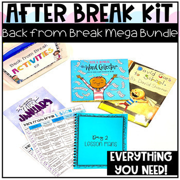 Preview of Back from Break Lesson Plans and Activities MEGA Bundle